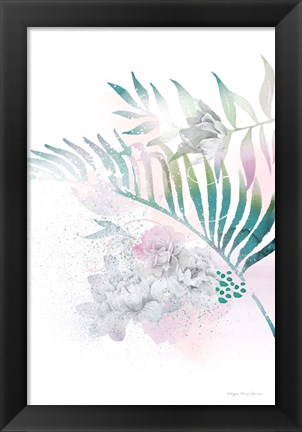 Framed Tropical Floral I Print