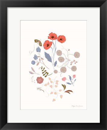 Framed Fleurette III Print