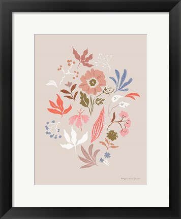 Framed Fleurette I Print