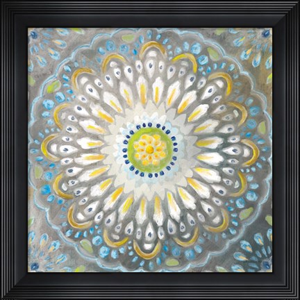 Framed Rosette Mandala Print