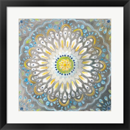 Framed Rosette Mandala Print