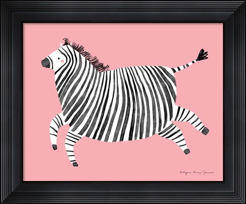 Framed Zebra Print
