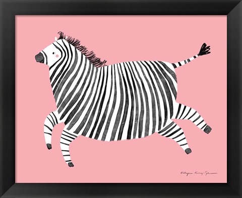 Framed Zebra Print