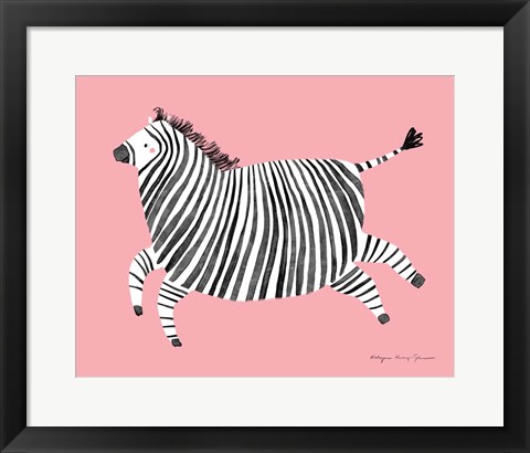 Framed Zebra Print