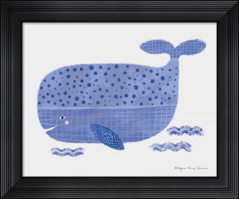 Framed Whale Print