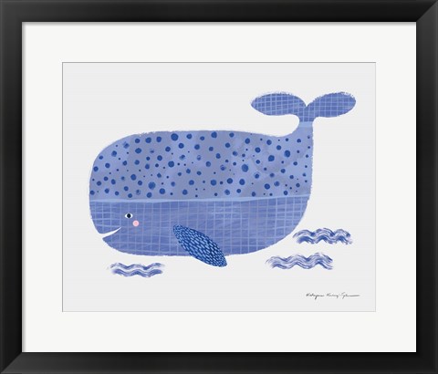 Framed Whale Print