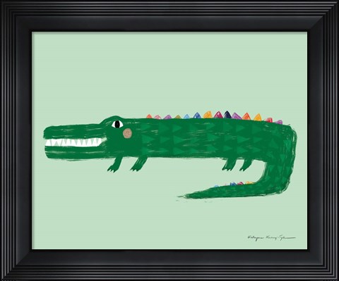 Framed Crocodile Print