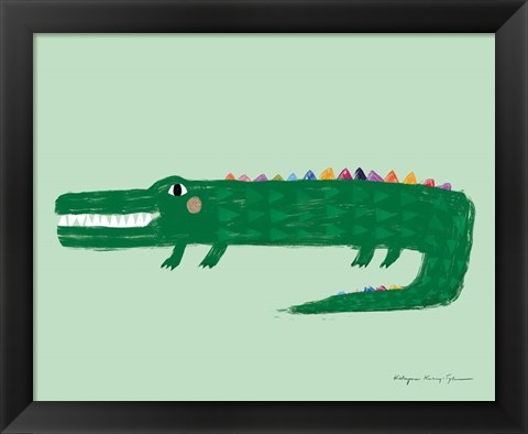 Framed Crocodile Print