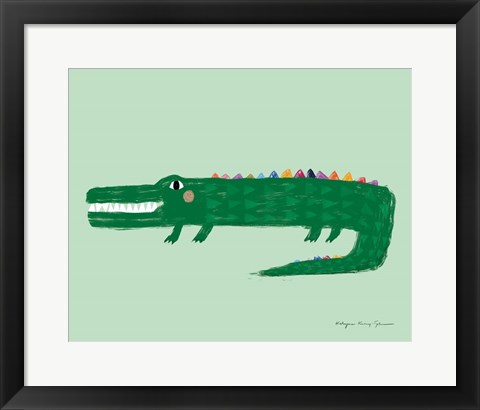 Framed Crocodile Print