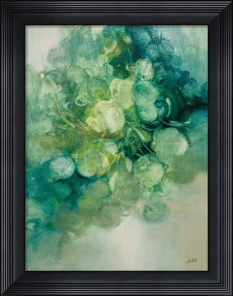 Framed Emerald Pilea I Print