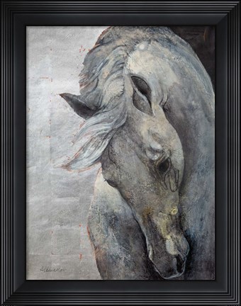 Framed Shy Grey Print