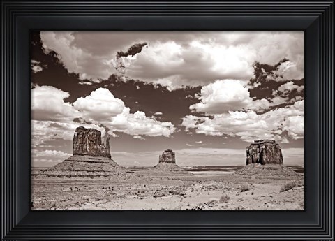 Framed Monument Valley III Sepia Print