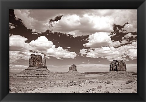 Framed Monument Valley III Sepia Print