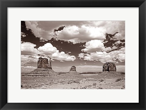 Framed Monument Valley III Sepia Print