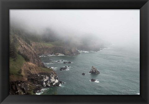 Framed Coastal Fog I Print