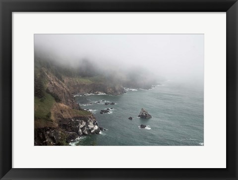 Framed Coastal Fog I Print