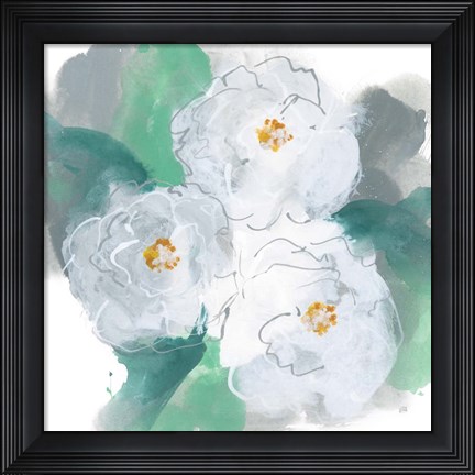 Framed Springtime Peonies II Print