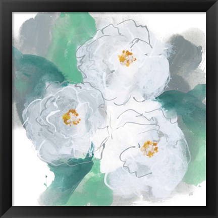 Framed Springtime Peonies II Print