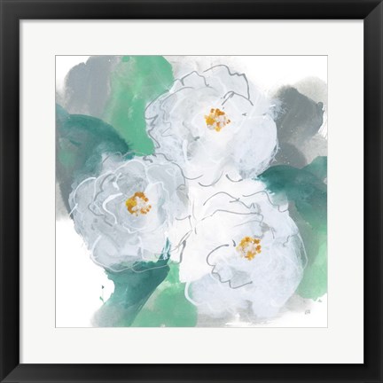 Framed Springtime Peonies II Print