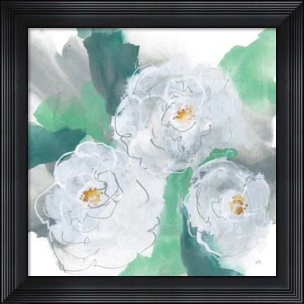 Framed Springtime Peonies I Print