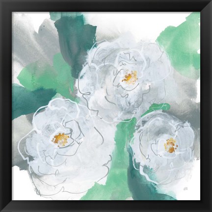 Framed Springtime Peonies I Print