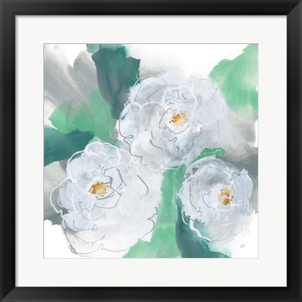 Framed Springtime Peonies I Print