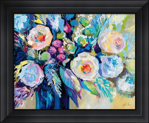 Framed Garden Blues Print