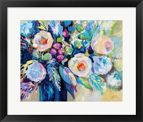 Framed Garden Blues Print