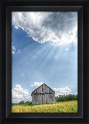 Framed Barn Rays Print