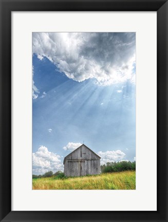 Framed Barn Rays Print