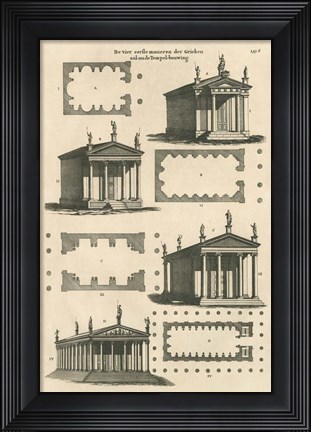 Framed Dutch Architectural I Print