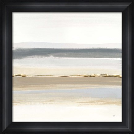 Framed Gray and Sand II Print