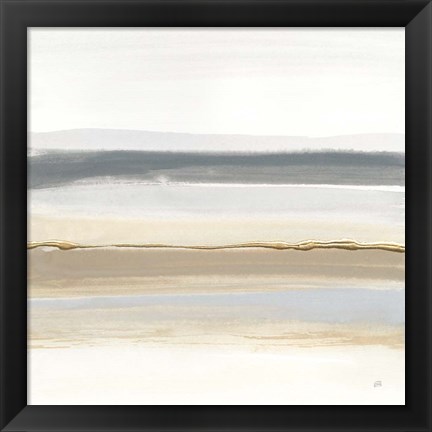 Framed Gray and Sand II Print