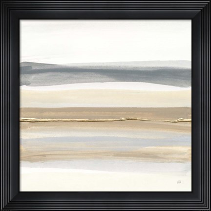 Framed Gray and Sand I Print