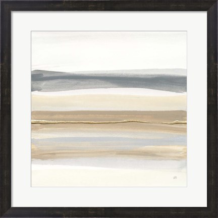 Framed Gray and Sand I Print