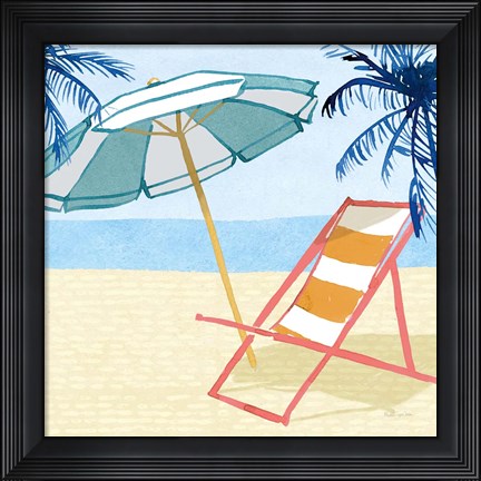 Framed Laguna Lounging II Print