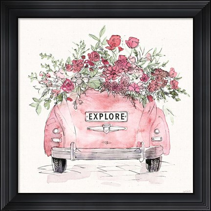 Framed Vintage Travel IV Print