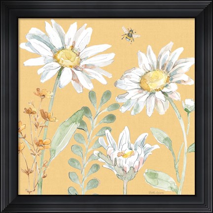 Framed Daisy Days VIII Print