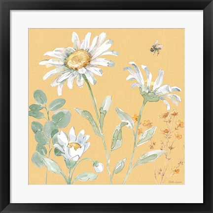 Framed Daisy Days IX Print