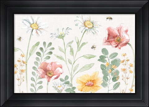 Framed Daisy Days I Print