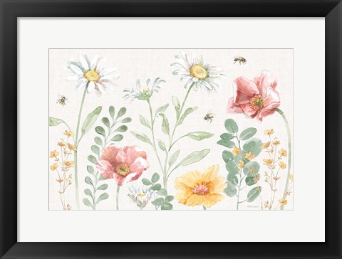 Framed Daisy Days I Print