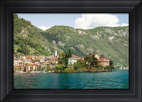 Framed Lake Como Village IV Print