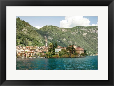 Framed Lake Como Village IV Print