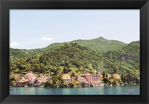 Framed Lake Como Village III Print