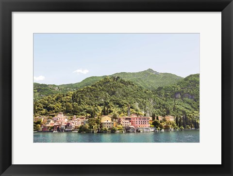 Framed Lake Como Village III Print