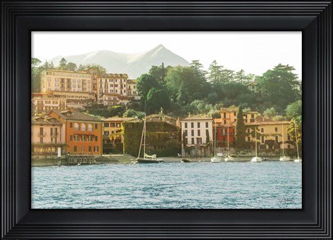 Framed Lake Como Morning Print