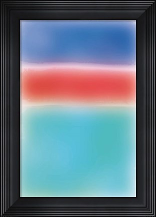 Framed Ombre I Print