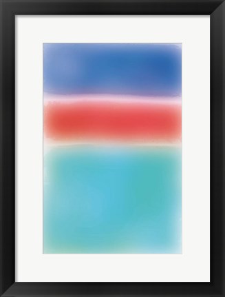 Framed Ombre I Print