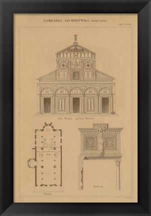 Framed Architecture of Italy Print