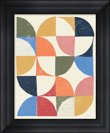 Framed Colorful Night Sky I Retro Print